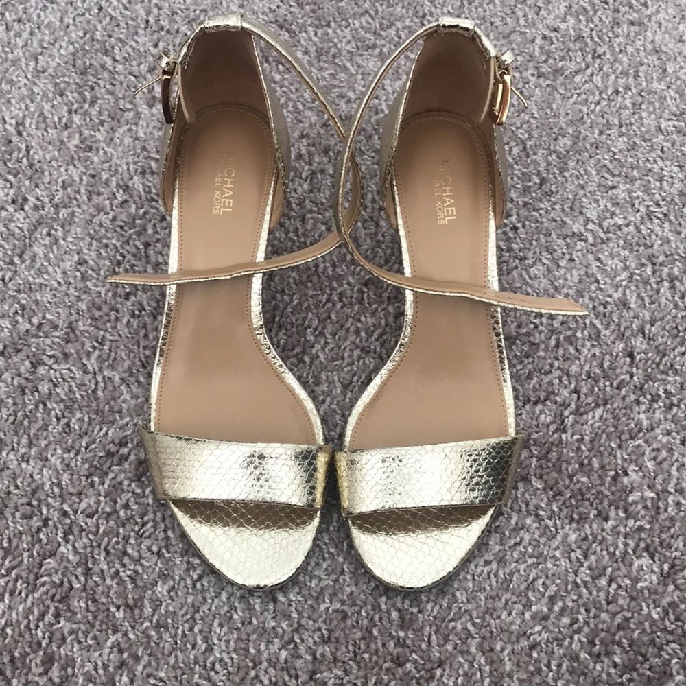 Michael Kors Gold Heel